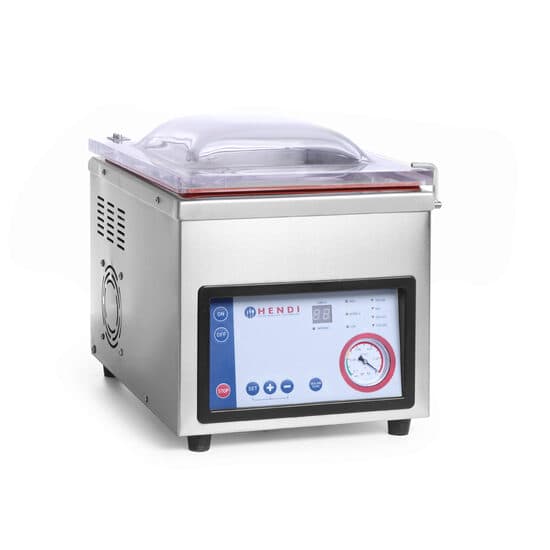 Masina de ambalat cu camera vacuum -Banda lipire 350 mm