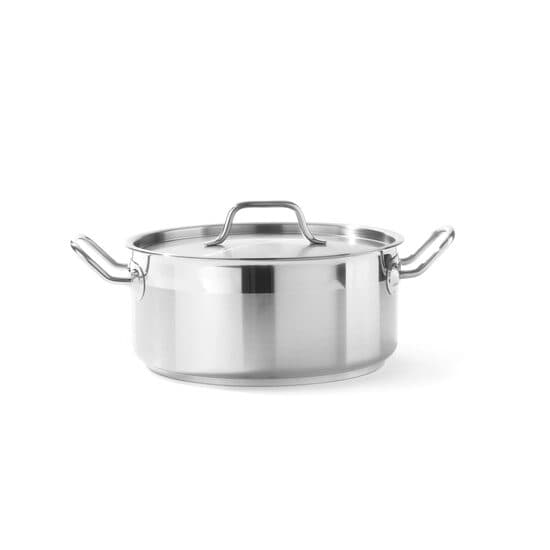 Oala joasa - cu capac 12,00 Lit 320x(H)150 mm, otel inoxidabil, gama Profi Line