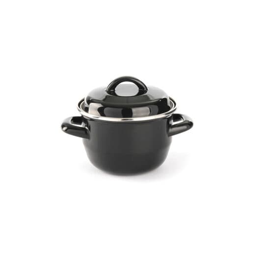 Oala pentru supa & sos cu capac, 0,6 Lit , 13,5 cm diametru x 10,3 cm inaltime