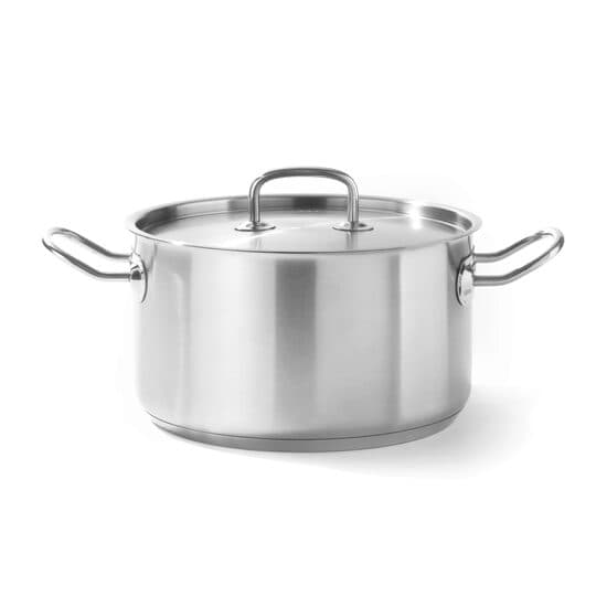 Oala profesionala cu capac, 15 Lit, 32 cm diametru x 19 cm inaltime, inox, gama Kitchen Line