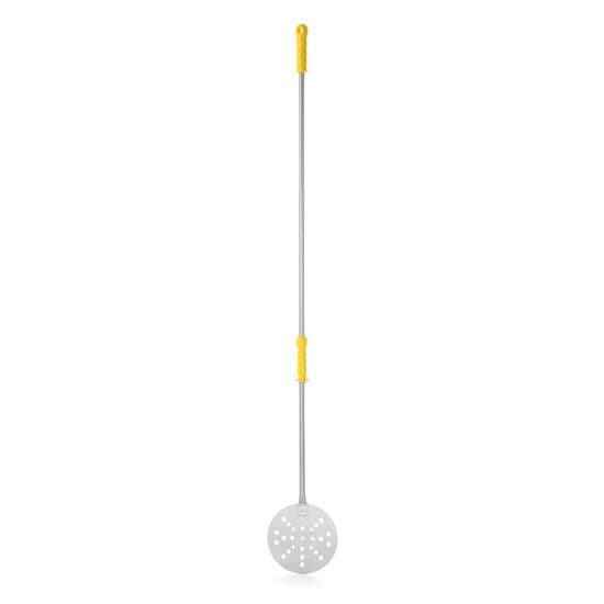 Paleta perforata pizza cu maner telescopic Inox 220(H)1700 mm