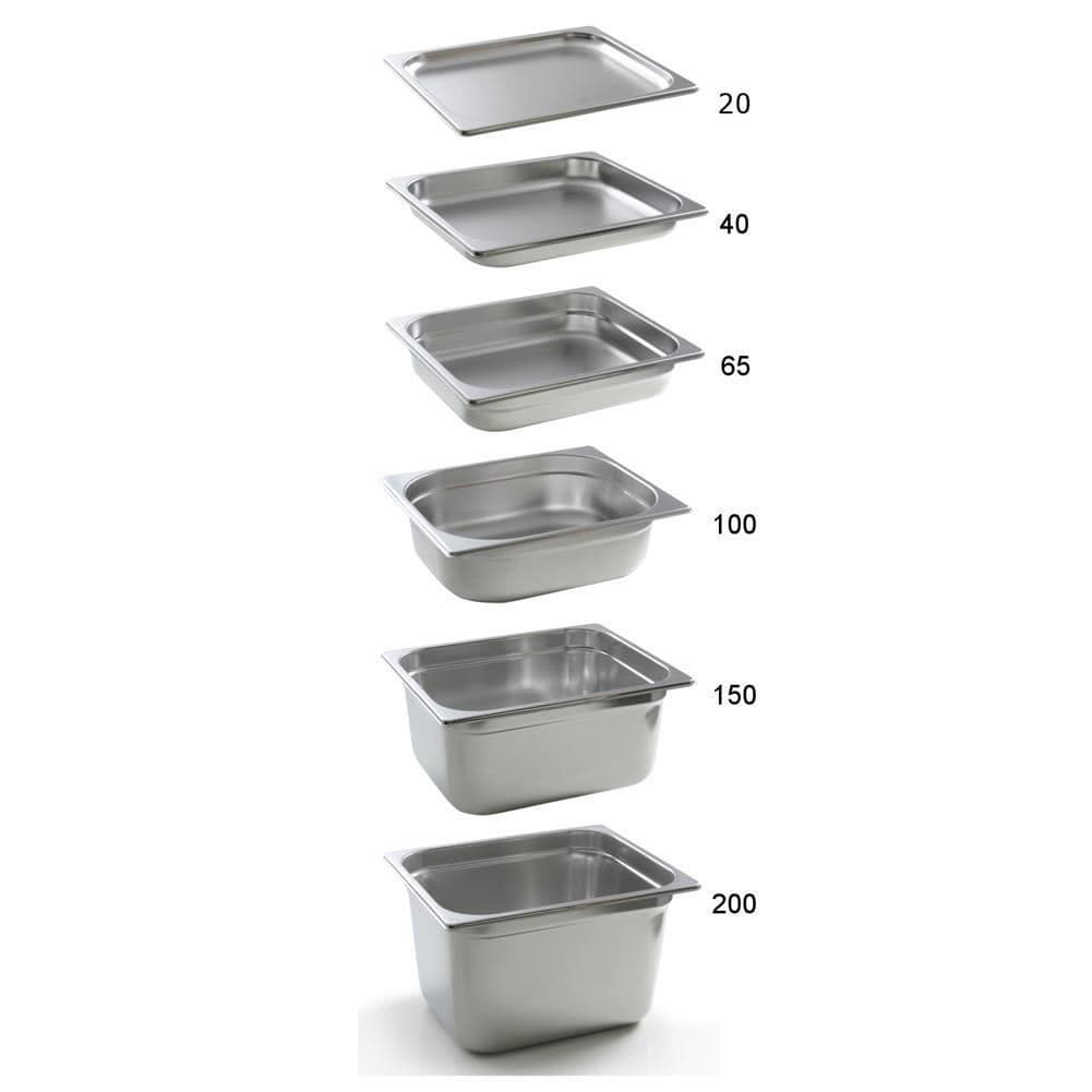 Tava Hendi Gastronorm GN 1/4 65 mm 1.8 lt - gama Profi Line, otel inoxidabil